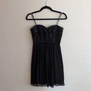 BCBG Little Black Dress with Sequence